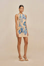 PAOLINA DRESS - DEEP LAKE MULTI