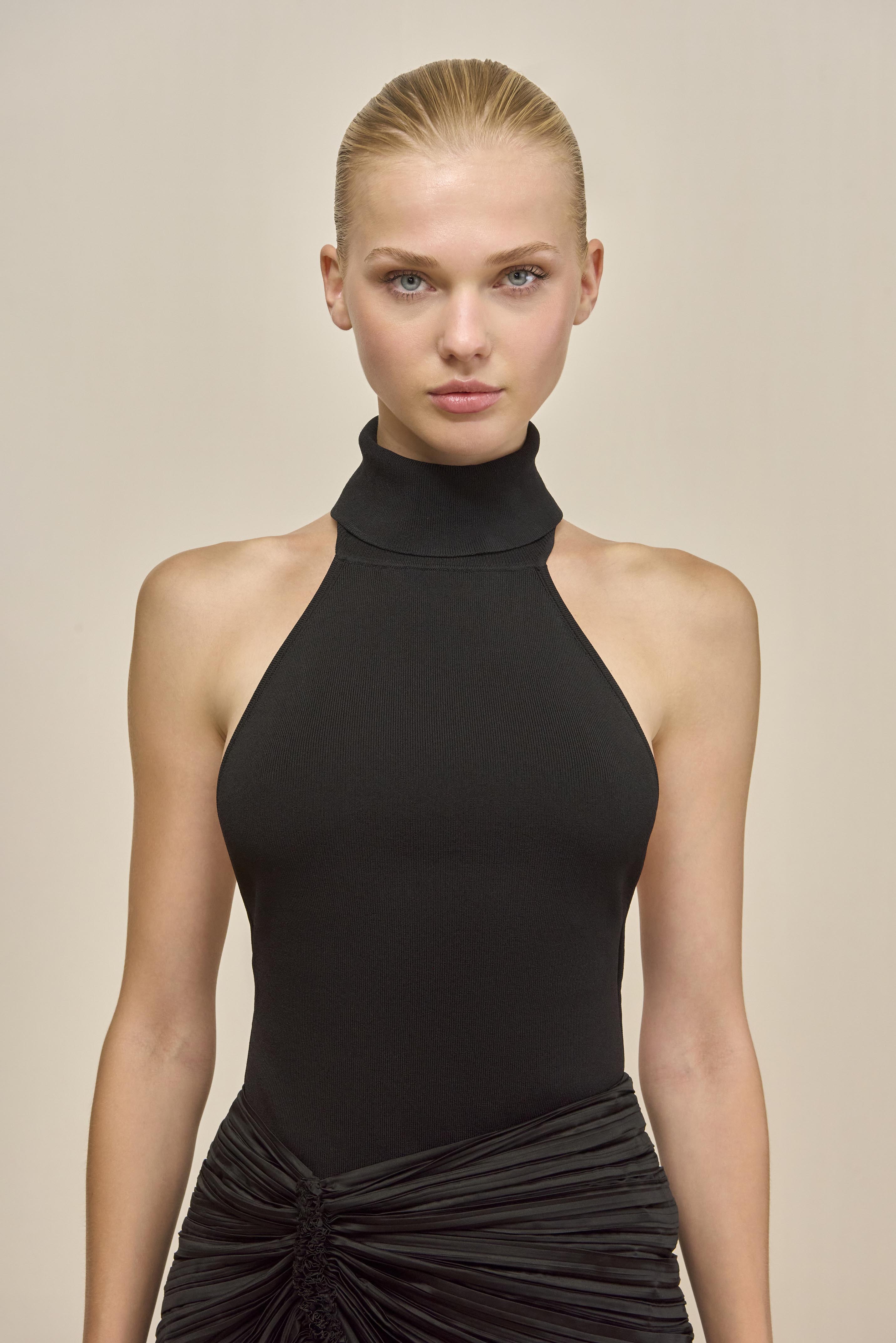 WAKE KNIT TOP - BLACK