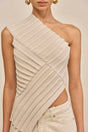 DEL KNIT TOP - MUSHROOM