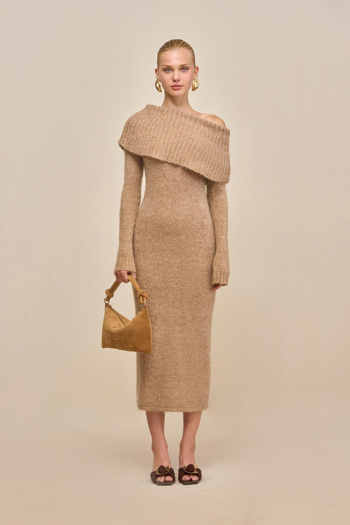 GRAYSON KNIT DRESS - BEACH MELANGE