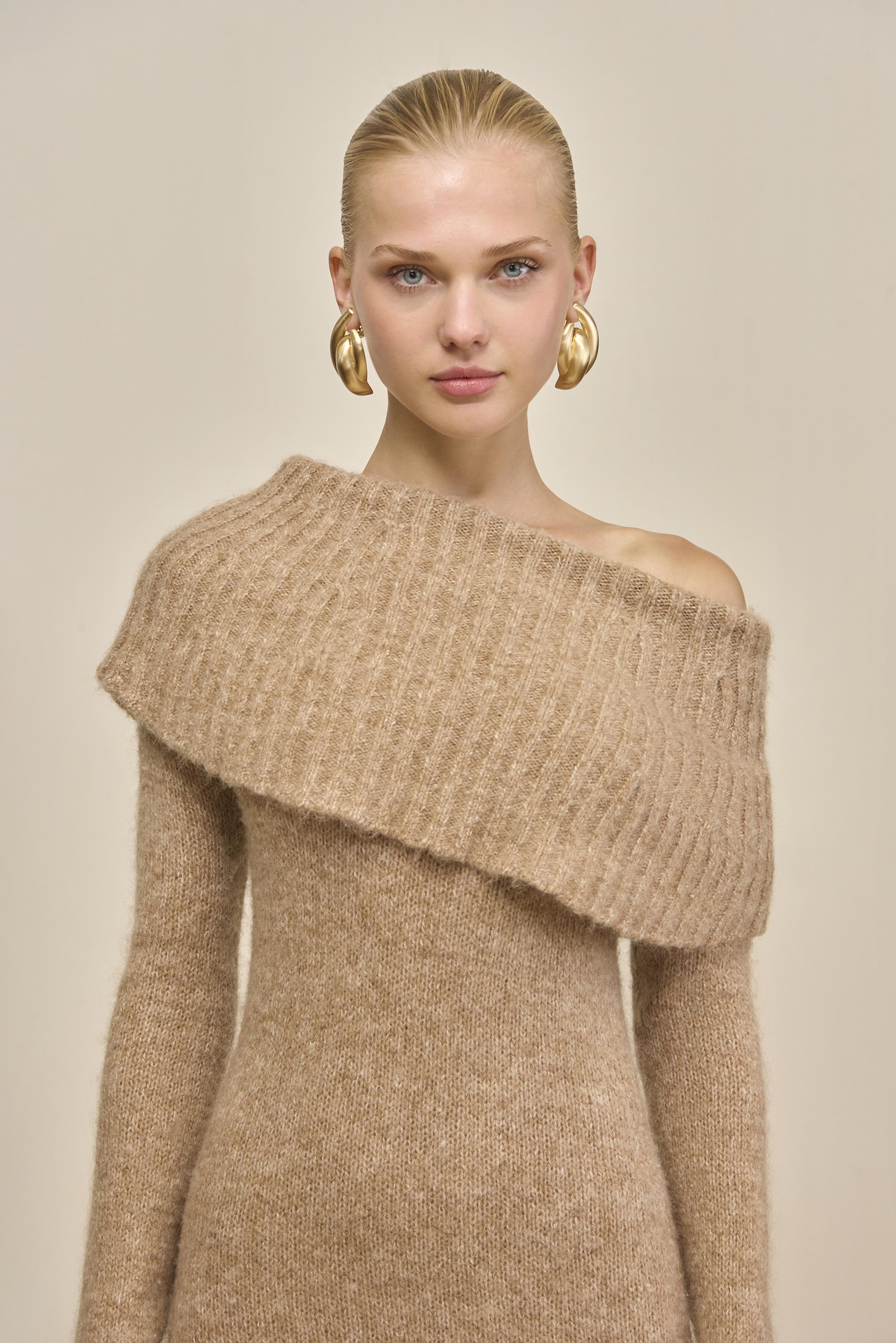 GRAYSON KNIT DRESS - BEACH MELANGE