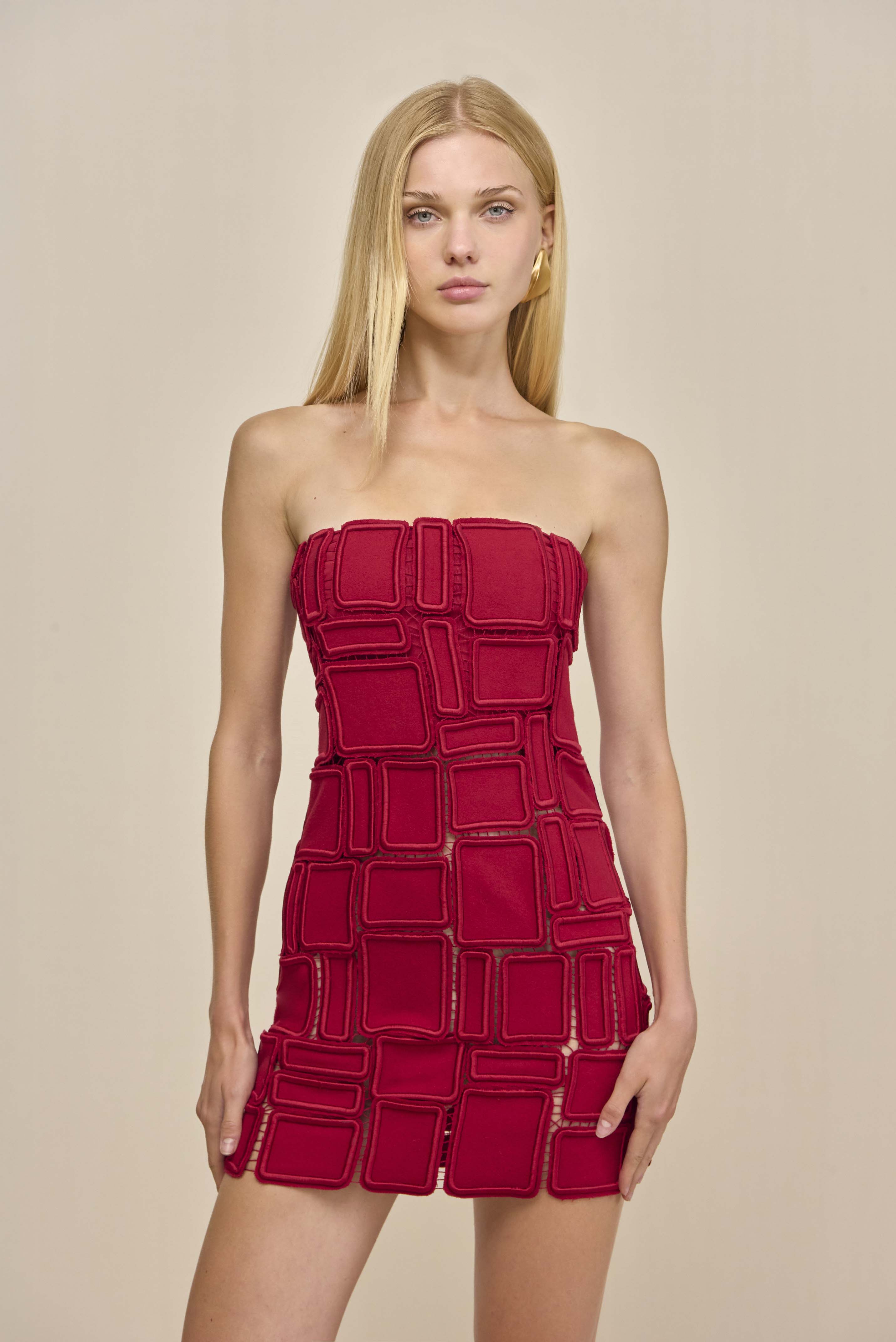 NURIT DRESS - MERLOT