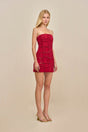 NURIT DRESS - MERLOT