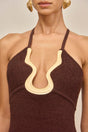 VALMA KNIT DRESS - JAVA