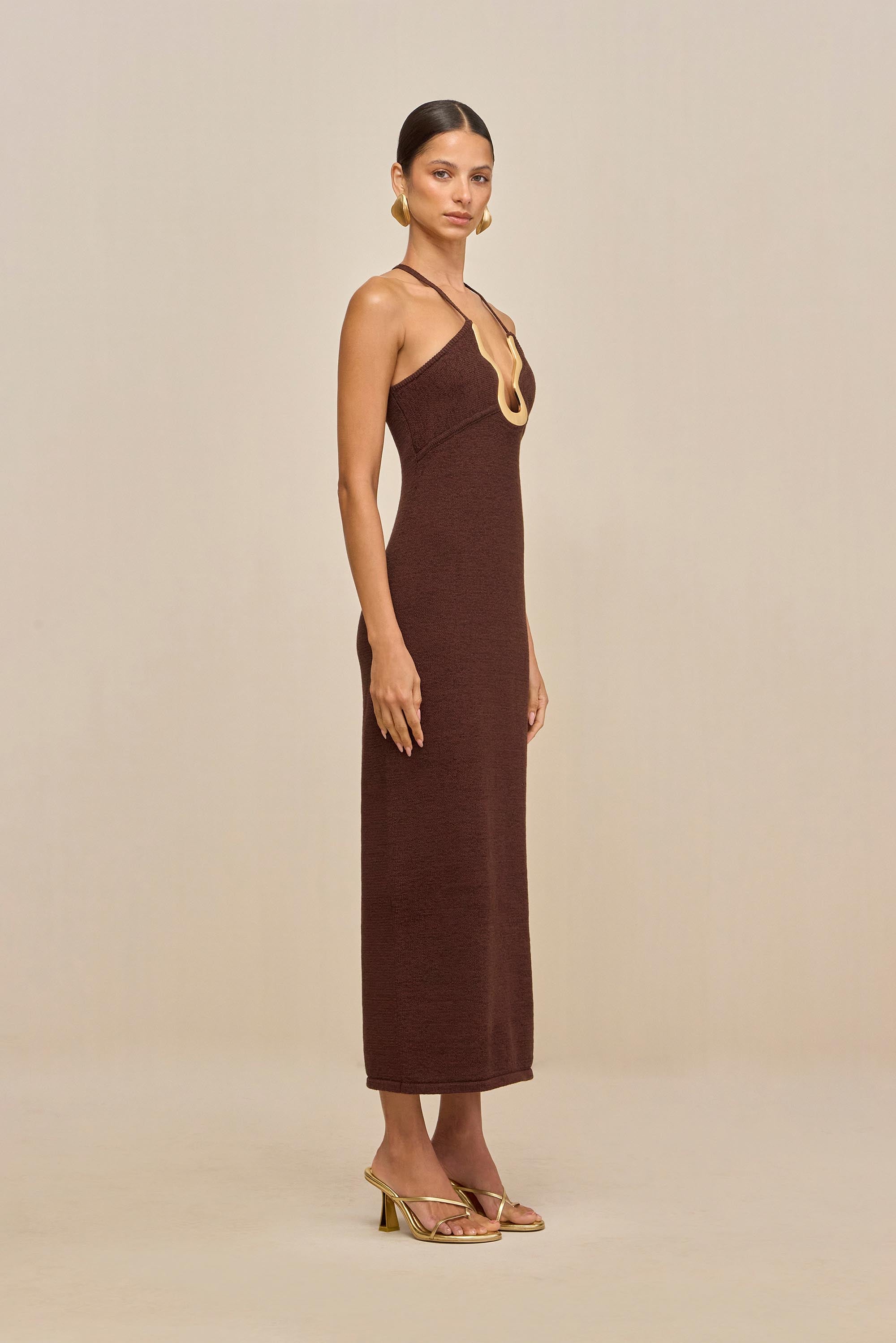 VALMA KNIT DRESS - JAVA