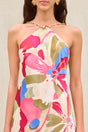 MINNA DRESS - FLORAL ROSETTE