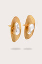 MARZIA EARRING - BRUSHED BRASS