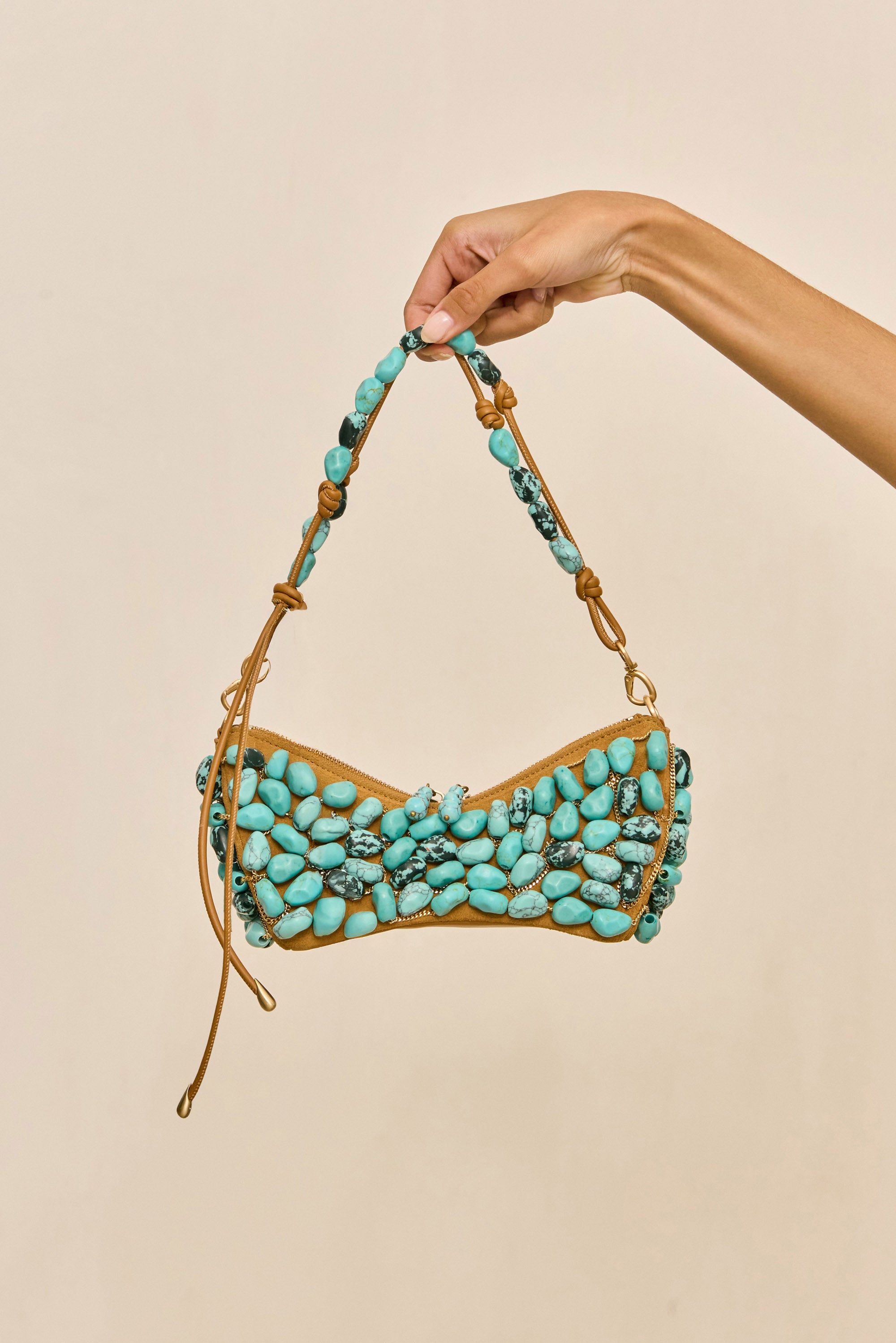 MERCIER MINI SHOULDER BAG - TURQUOISE MULTI