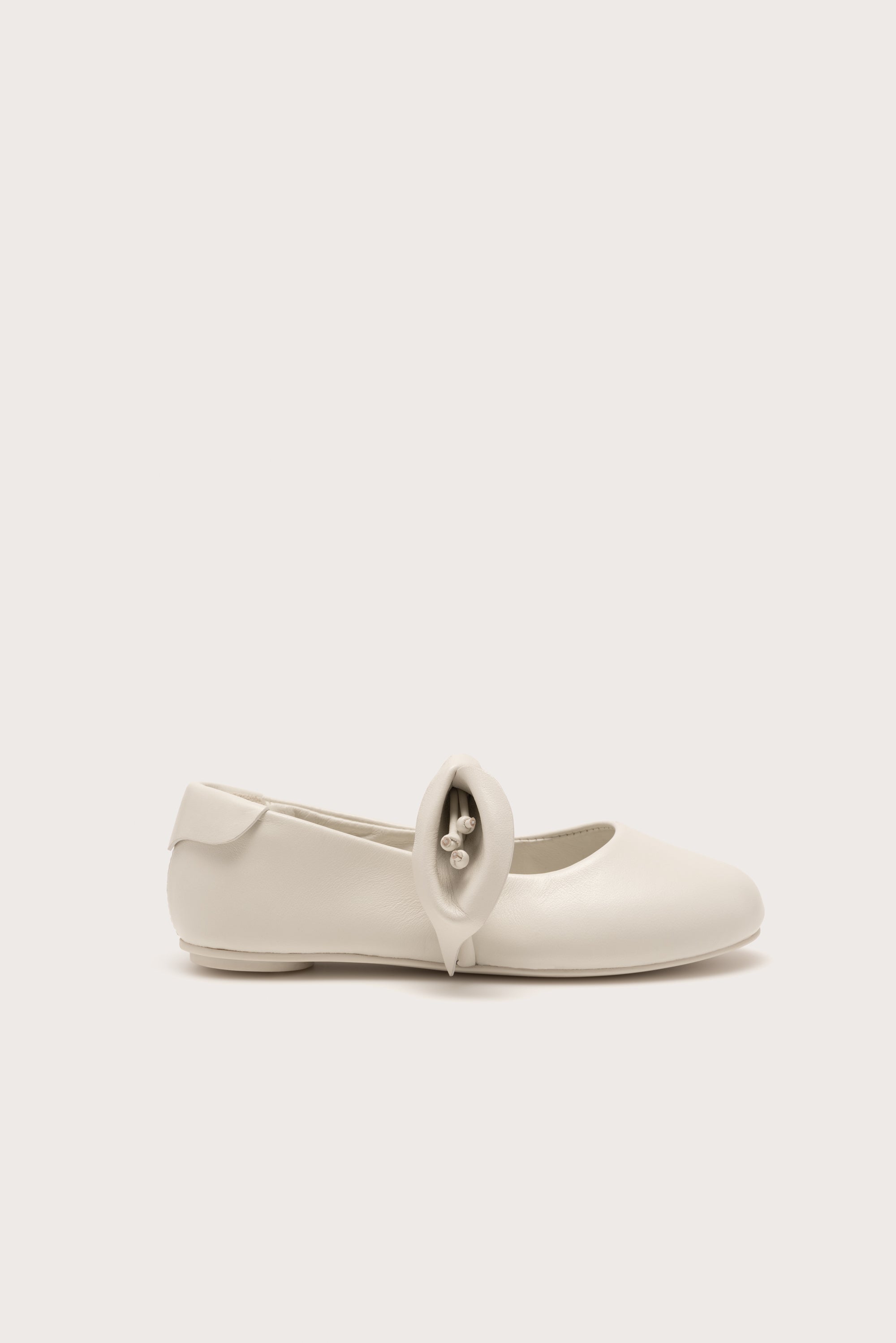 KIDS MIMI BALLET FLAT - ANTIQUE WHITE