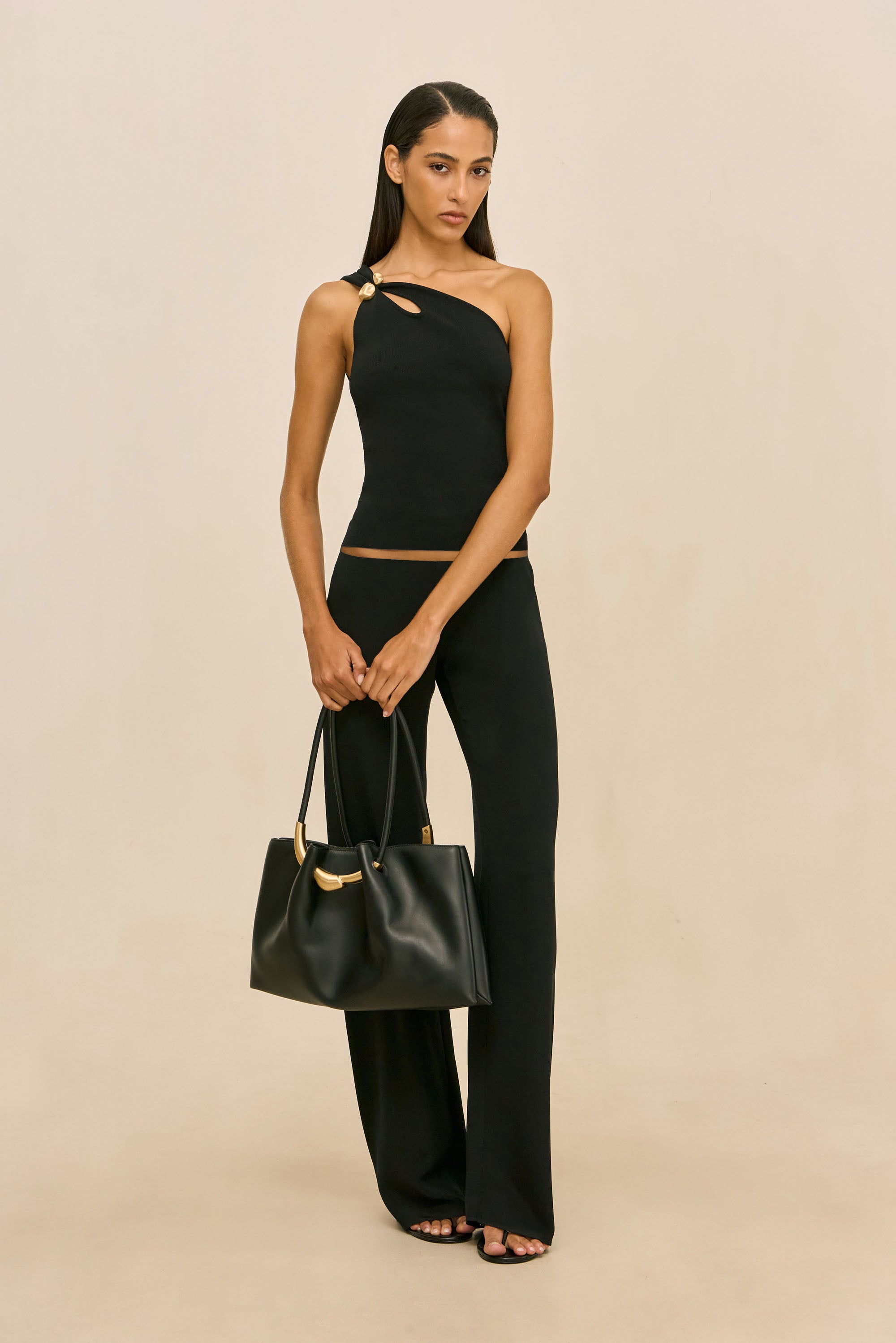 ANOUK KNIT TOP - BLACK