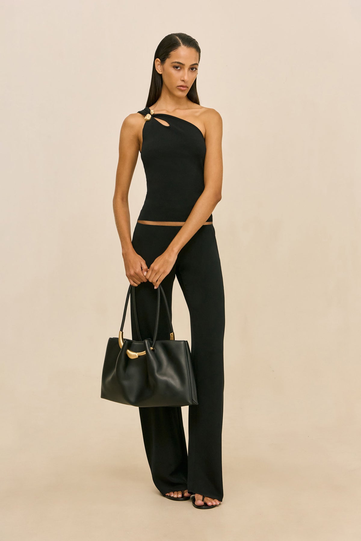 ANOUK KNIT TOP - BLACK