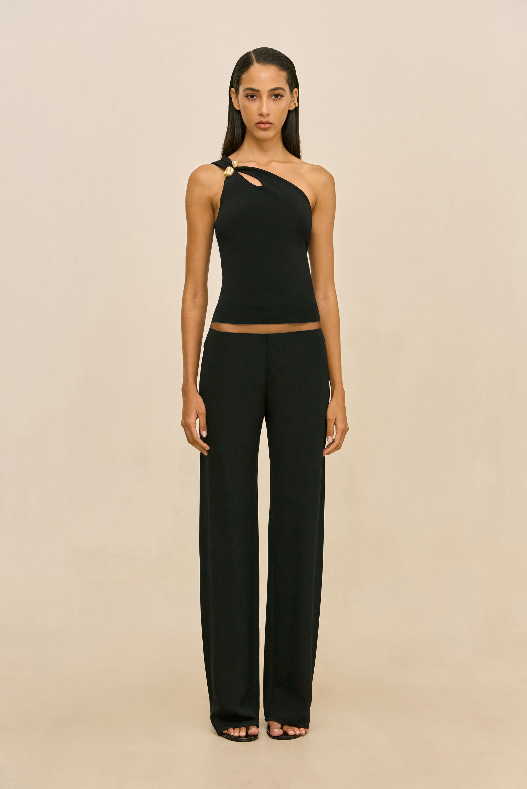 ANOUK KNIT TOP - BLACK
