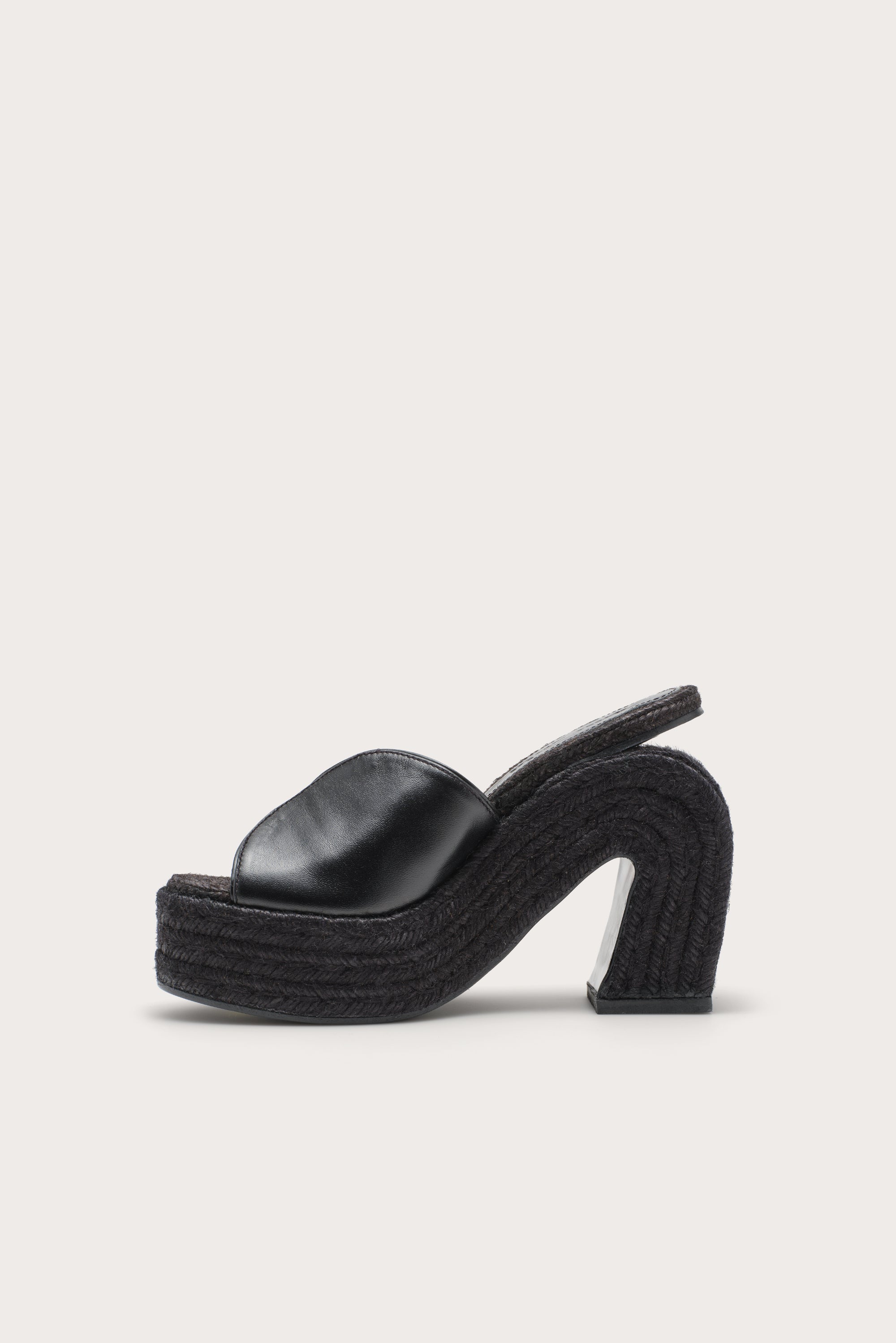 PHOEBE PLATFORM SANDAL - BLACK