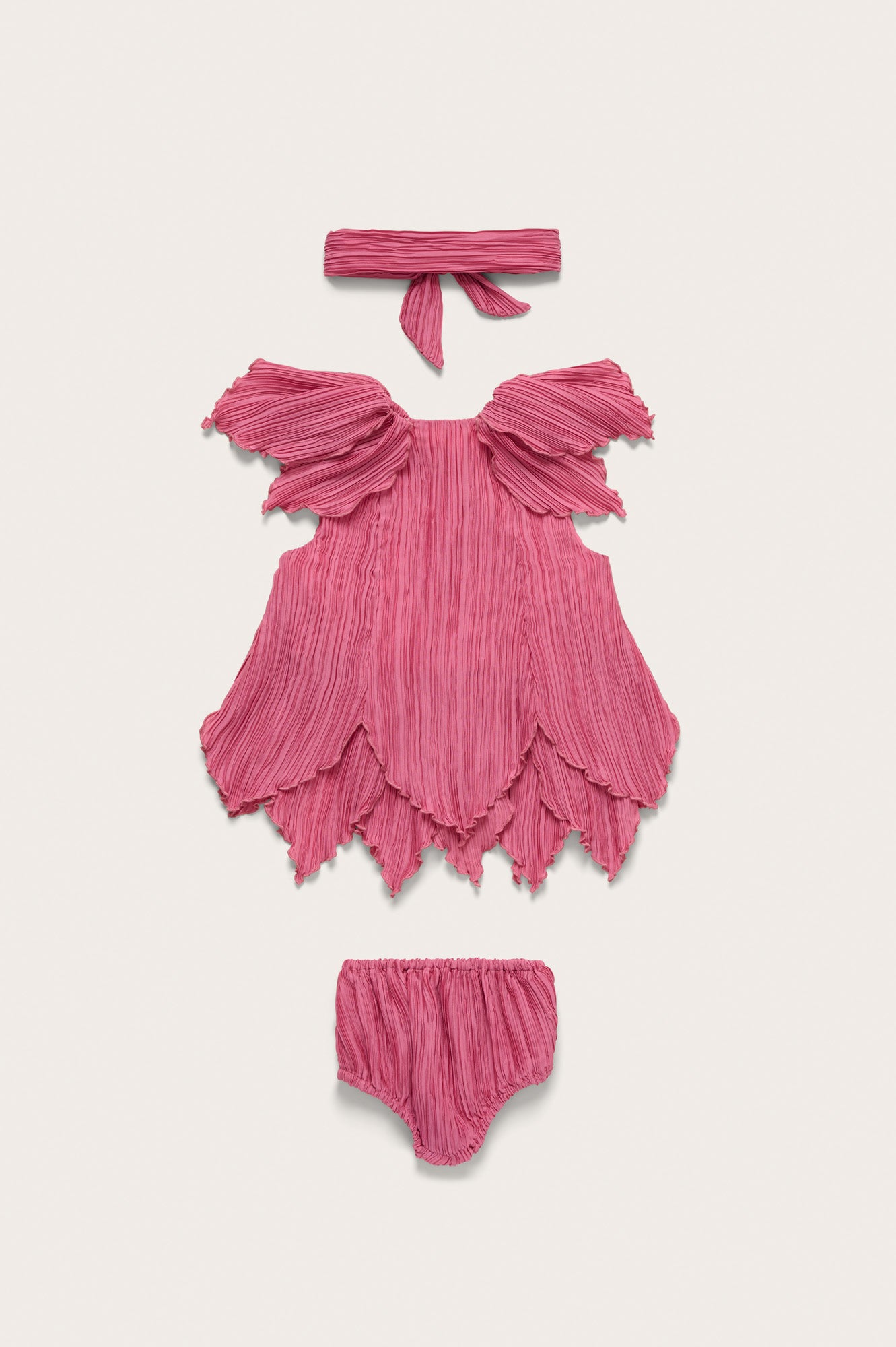 BABY PETAL DRESS & BLOOMER - ROSETTE
