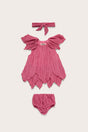 BABY PETAL DRESS & BLOOMER - ROSETTE