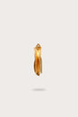 REN LARGE HOOP EARRING - BRUSHED BRASS