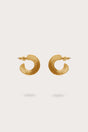 REN MINI HOOP EARRING - BRUSHED BRASS