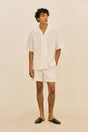 LUCIO SHORT - OFF WHITE MULTI