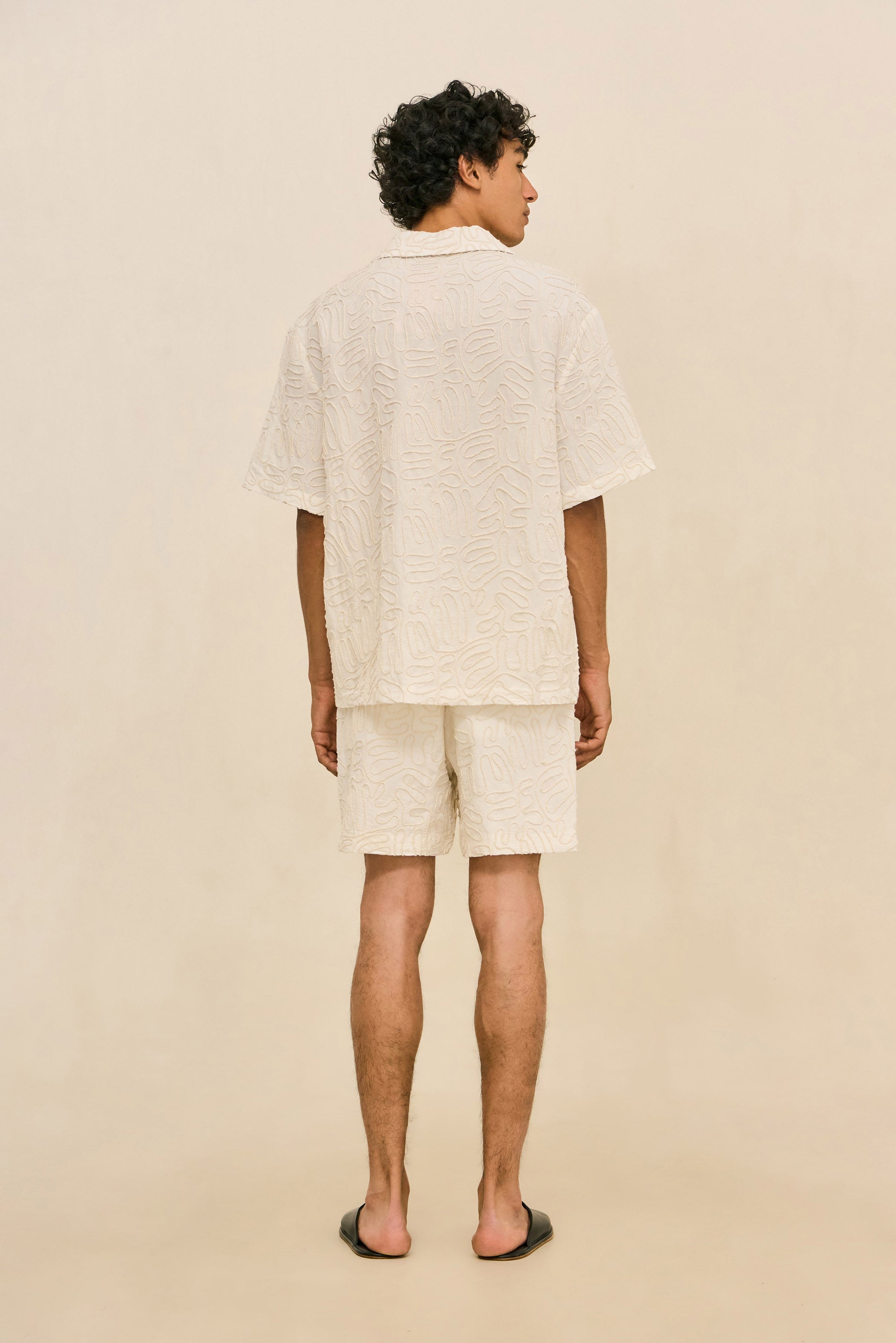 LUCIO SHORT - OFF WHITE MULTI