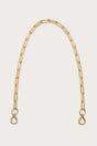 TASHA DETACHABLE CLUTCH STRAP - BRUSHED BRASS