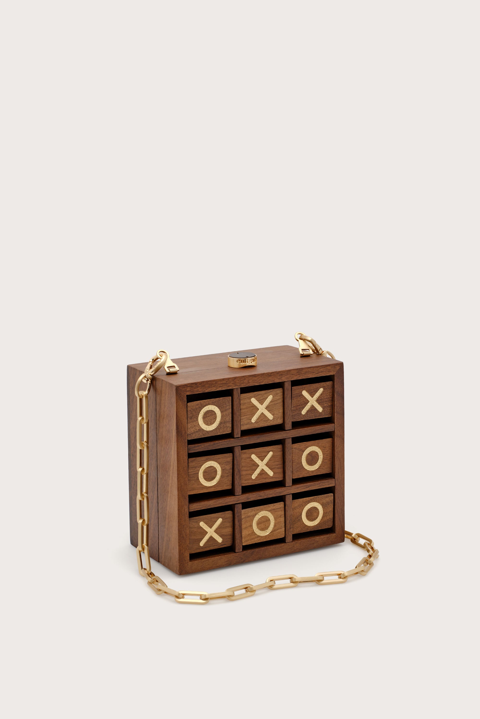 TIC TAC TOE CLUTCH - WALNUT