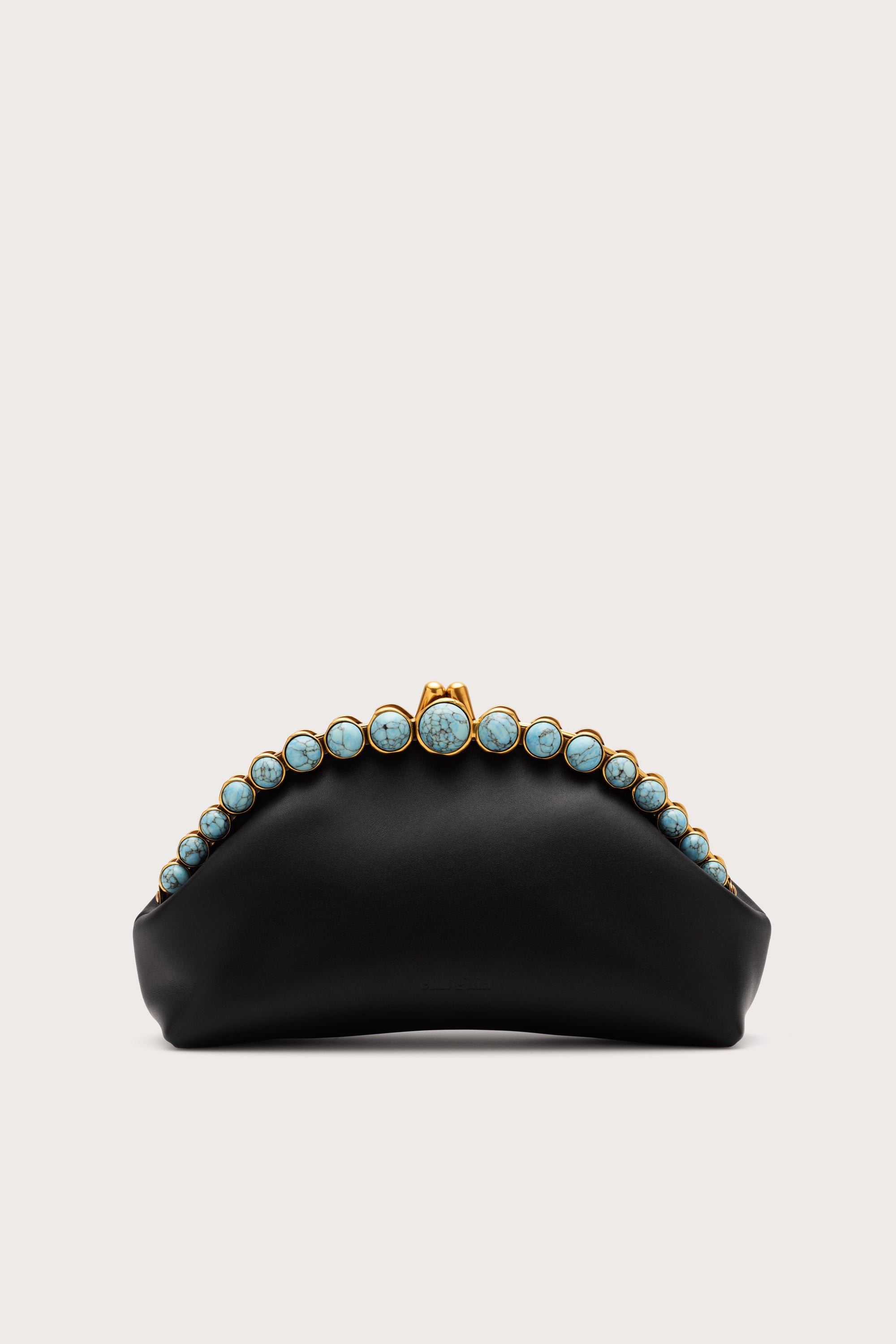 UNA CLUTCH - BLACK TURQUOISE