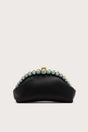 UNA CLUTCH - BLACK TURQUOISE