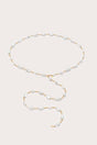 VANA LARIAT NECKLACE - PEARL