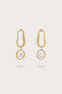 VERA EARRING - BRUSHED BRASS
