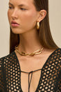 VERA NECKLACE - BRUSHED BRASS