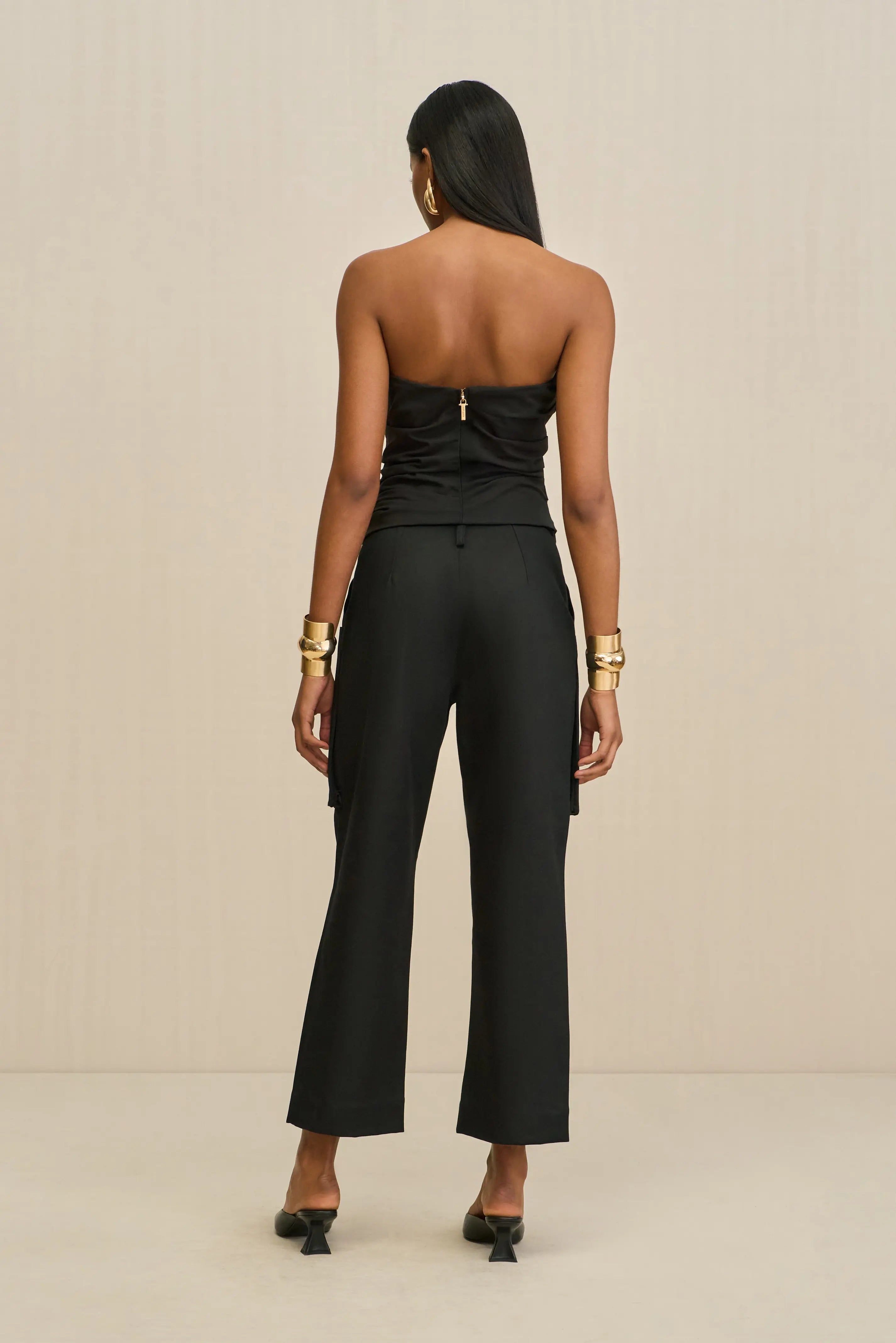 KRISHA TOP - BLACK