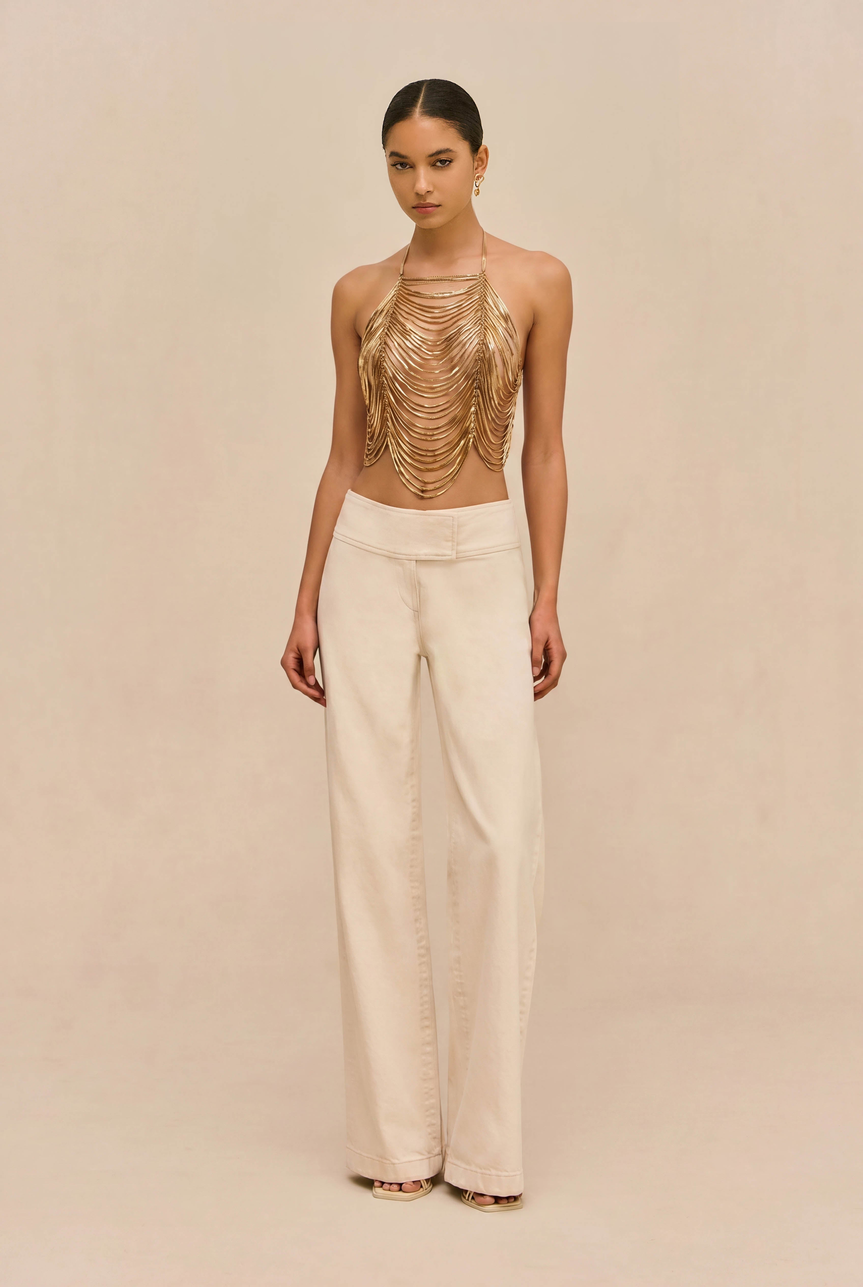 KYE TOP - PALE GOLD