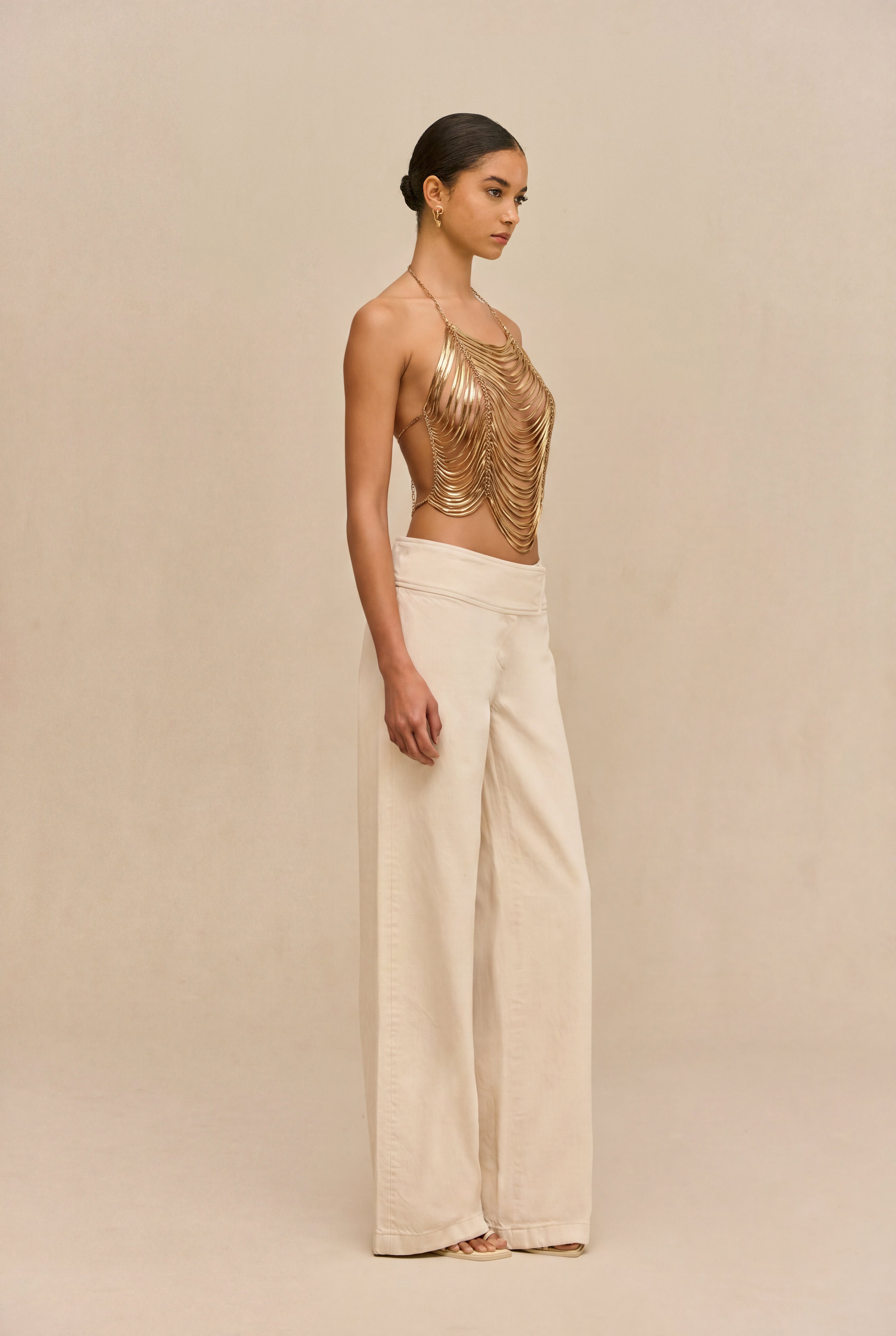 KYE TOP - PALE GOLD