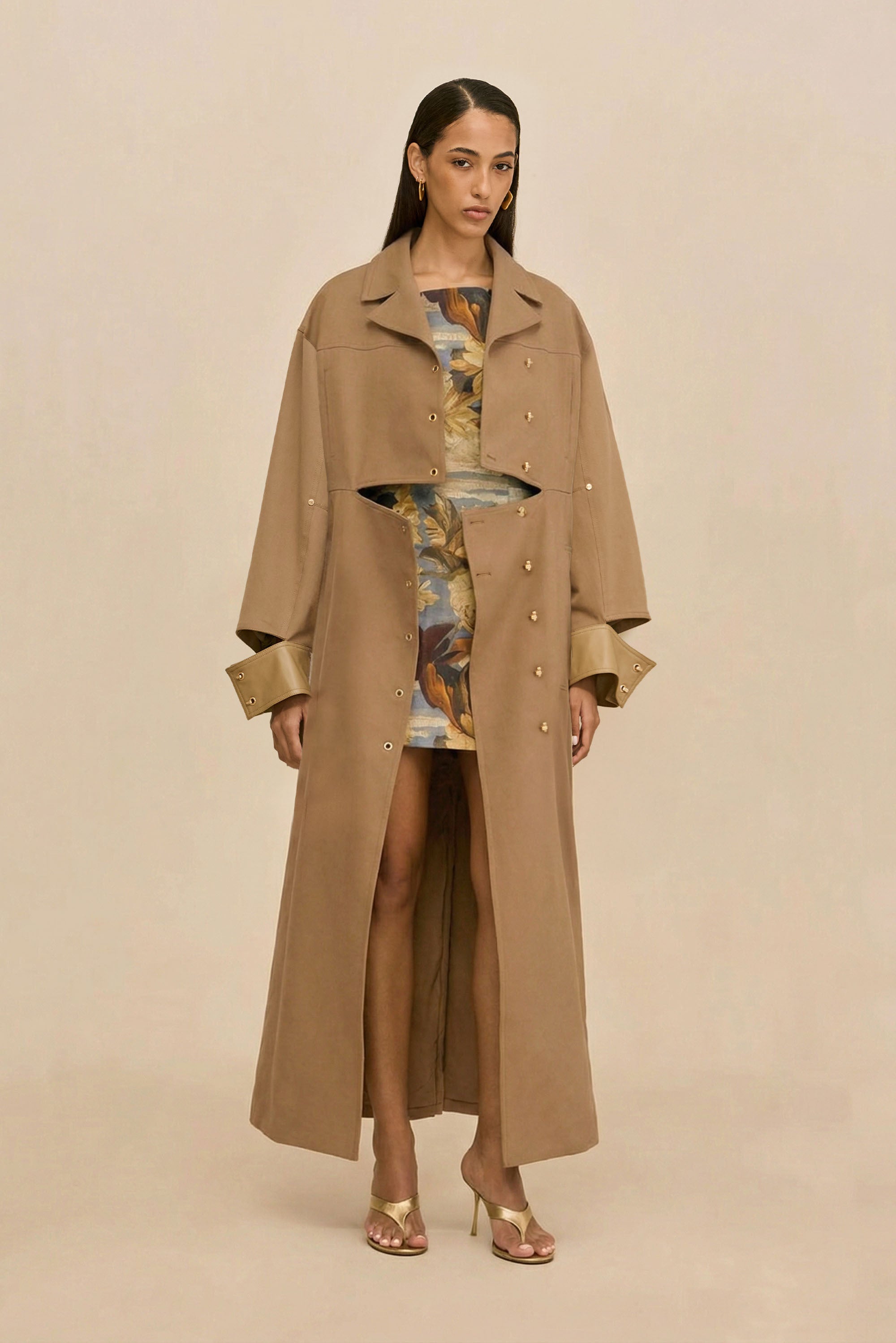MAGDALENA TRENCH COAT - SESAME