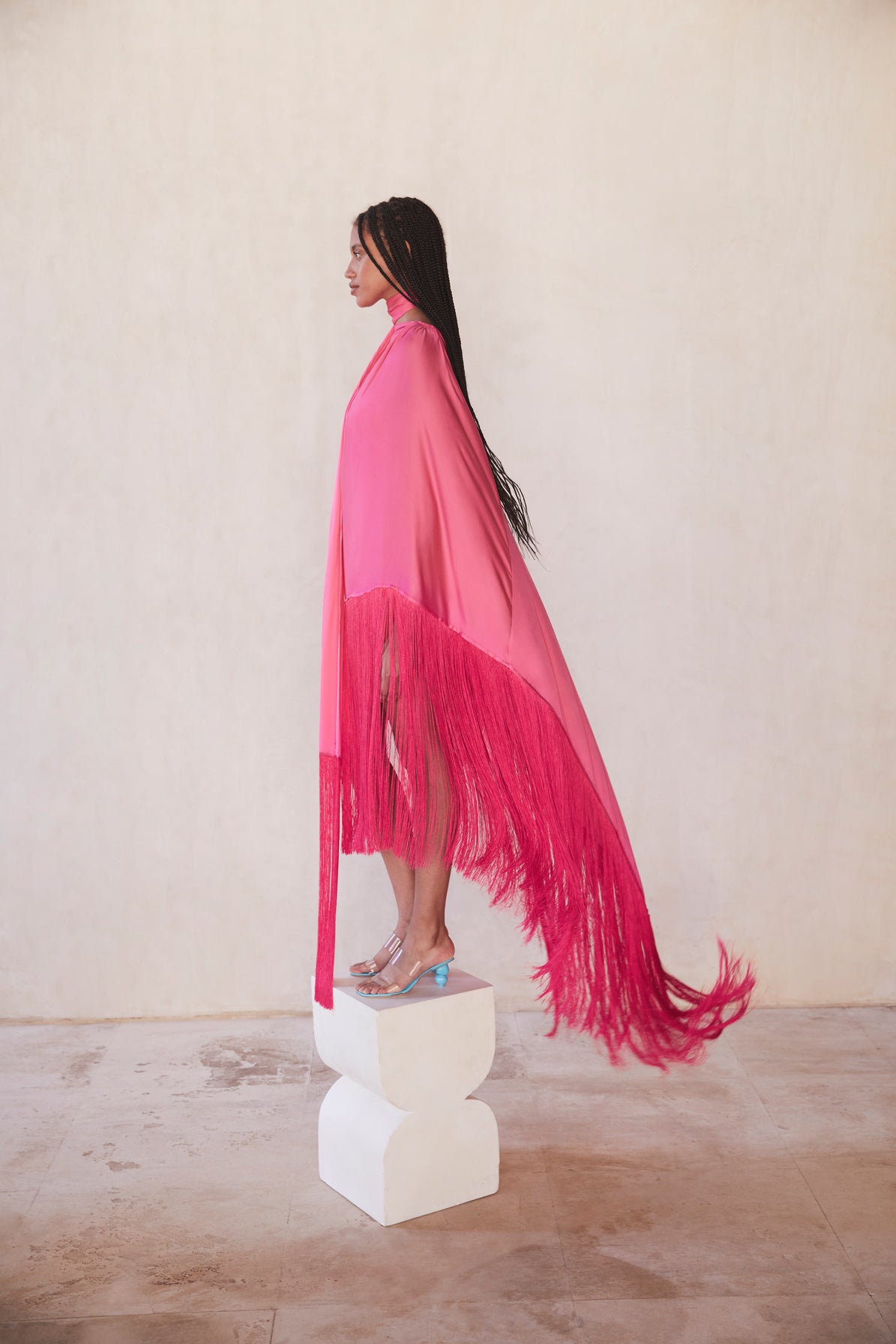 ANNIKA DRESS - FLAMINGO