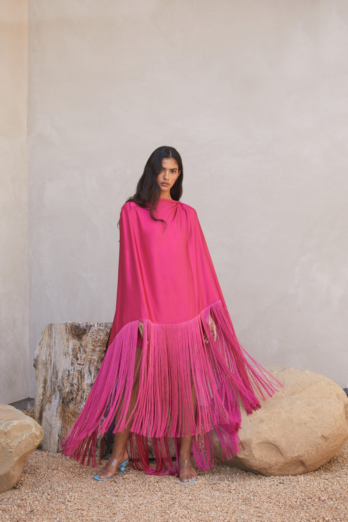 ANNIKA DRESS - FLAMINGO