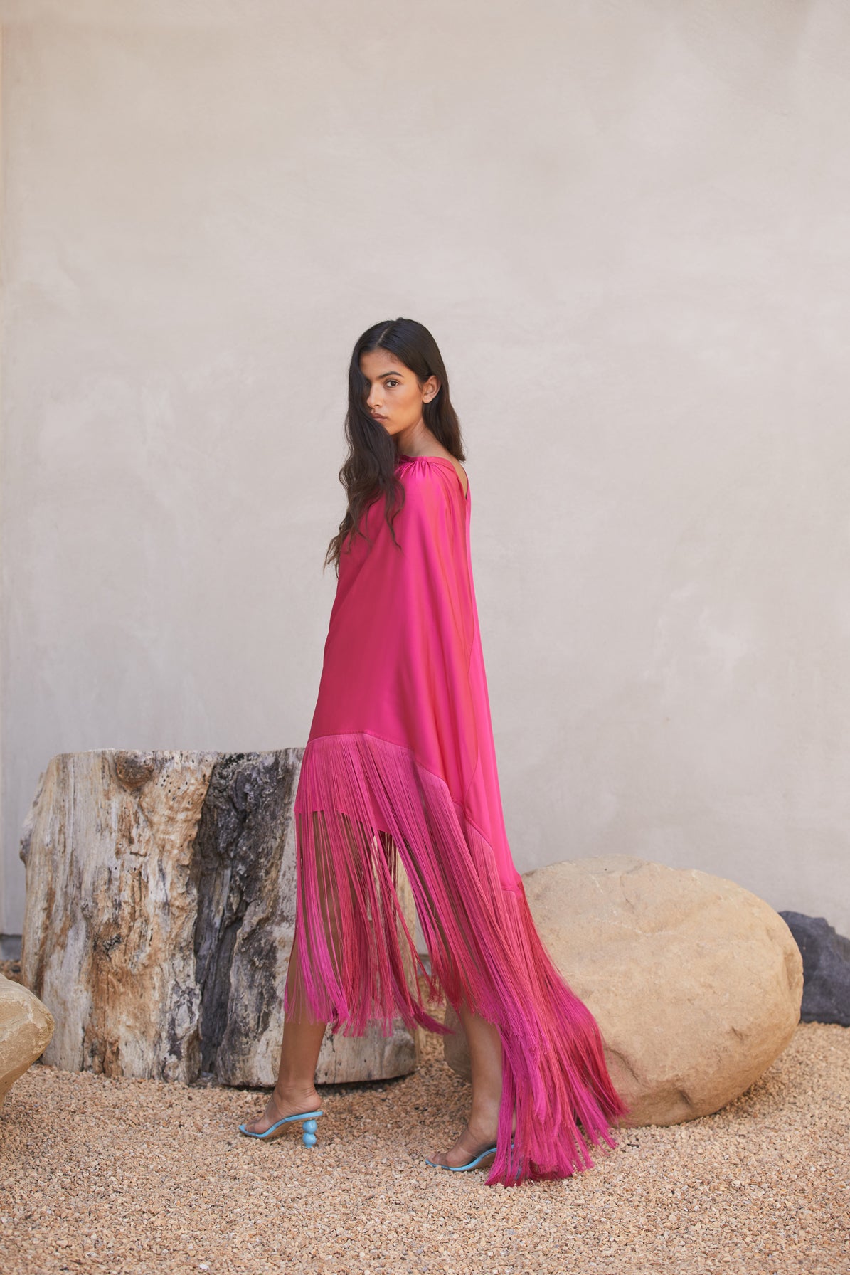 ANNIKA DRESS - FLAMINGO