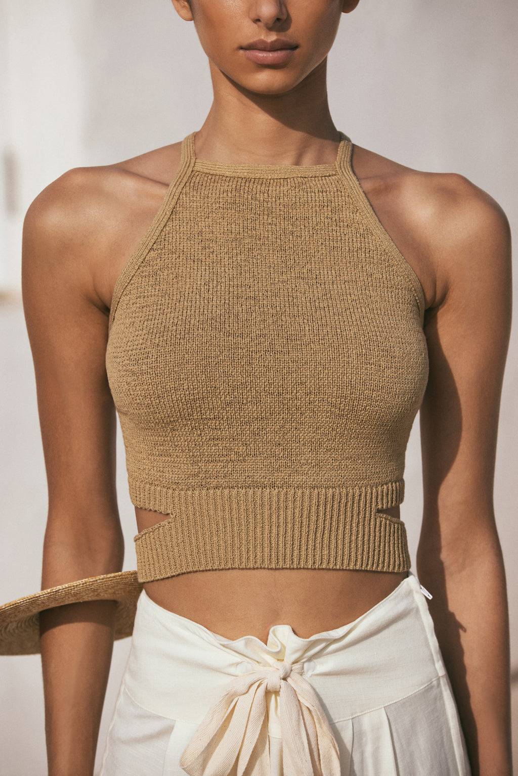 NAN KNIT TOP - WICKER