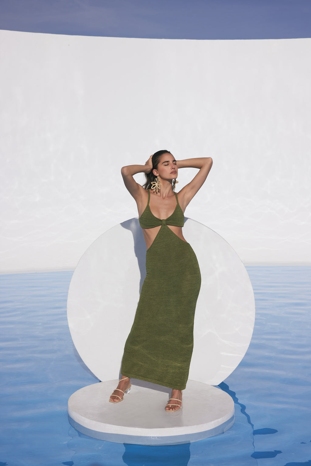 SERITA DRESS - OLIVE