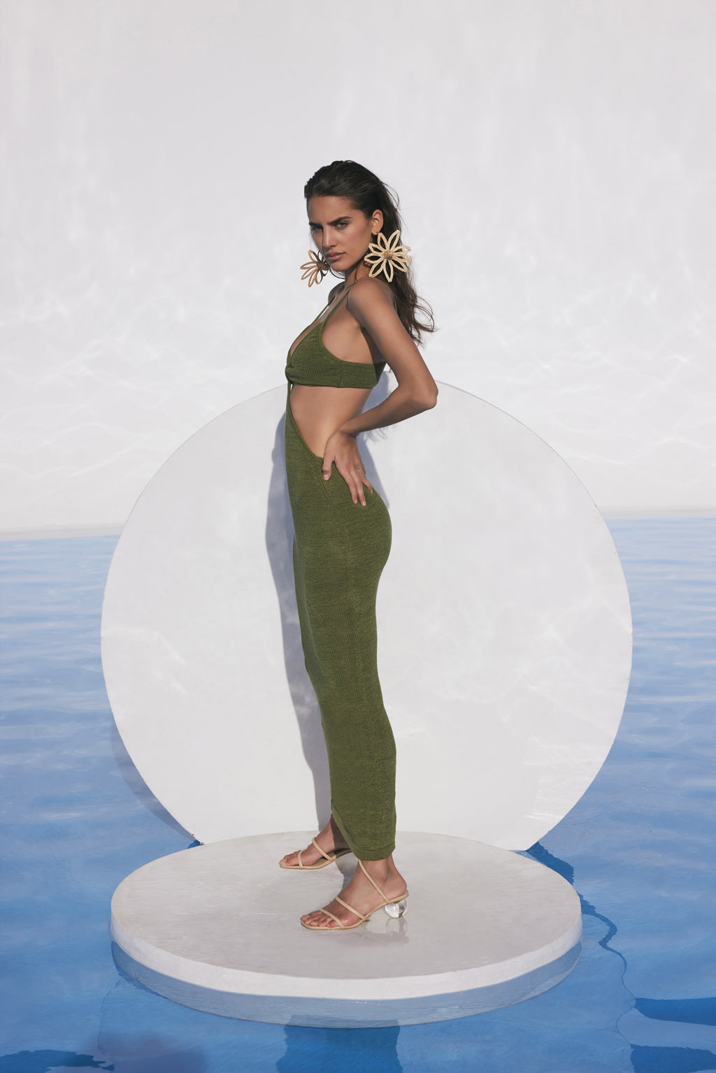 SERITA DRESS - OLIVE
