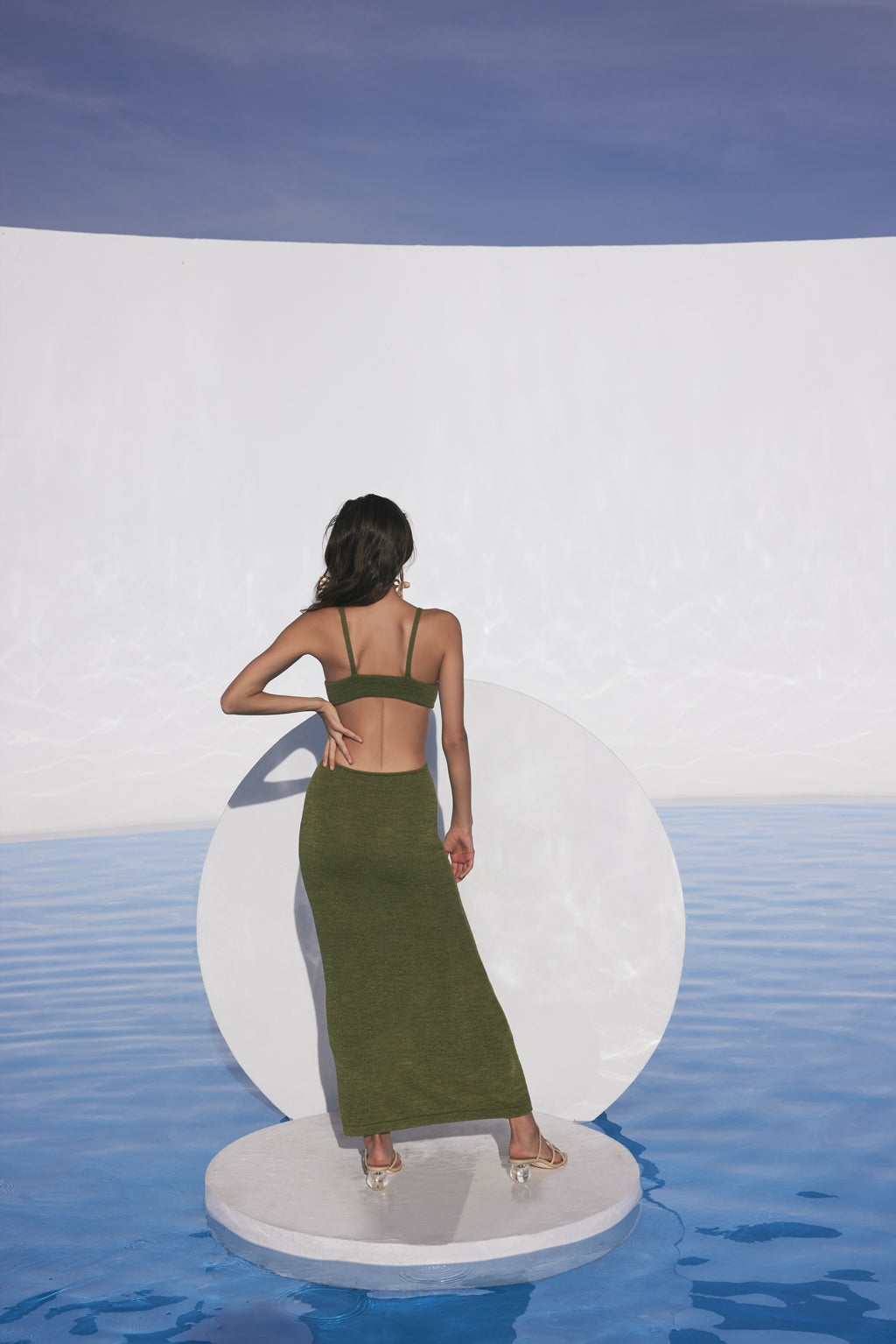 SERITA DRESS - OLIVE