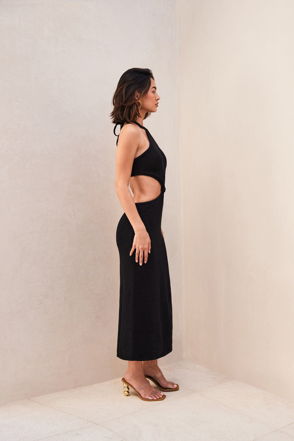 CAMERON KNIT DRESS - BLACK