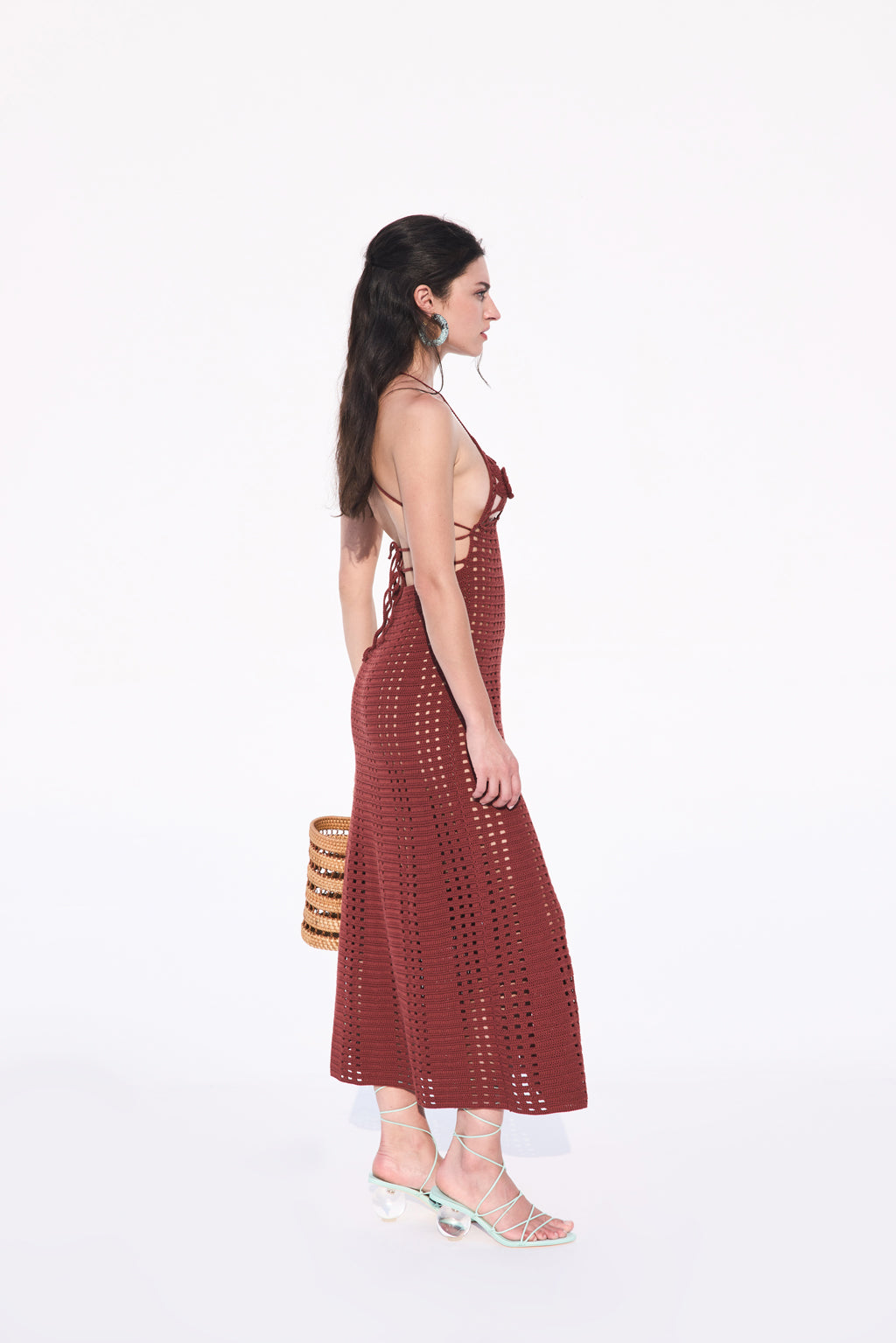 MERCEDES CROCHET DRESS - CACAO