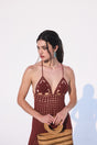 MERCEDES CROCHET DRESS - CACAO