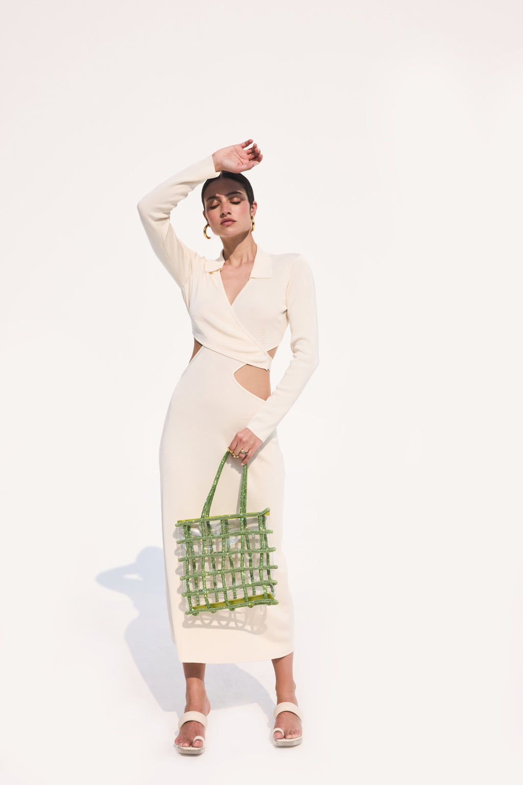 CRISTINA KNIT DRESS - OFF WHITE
