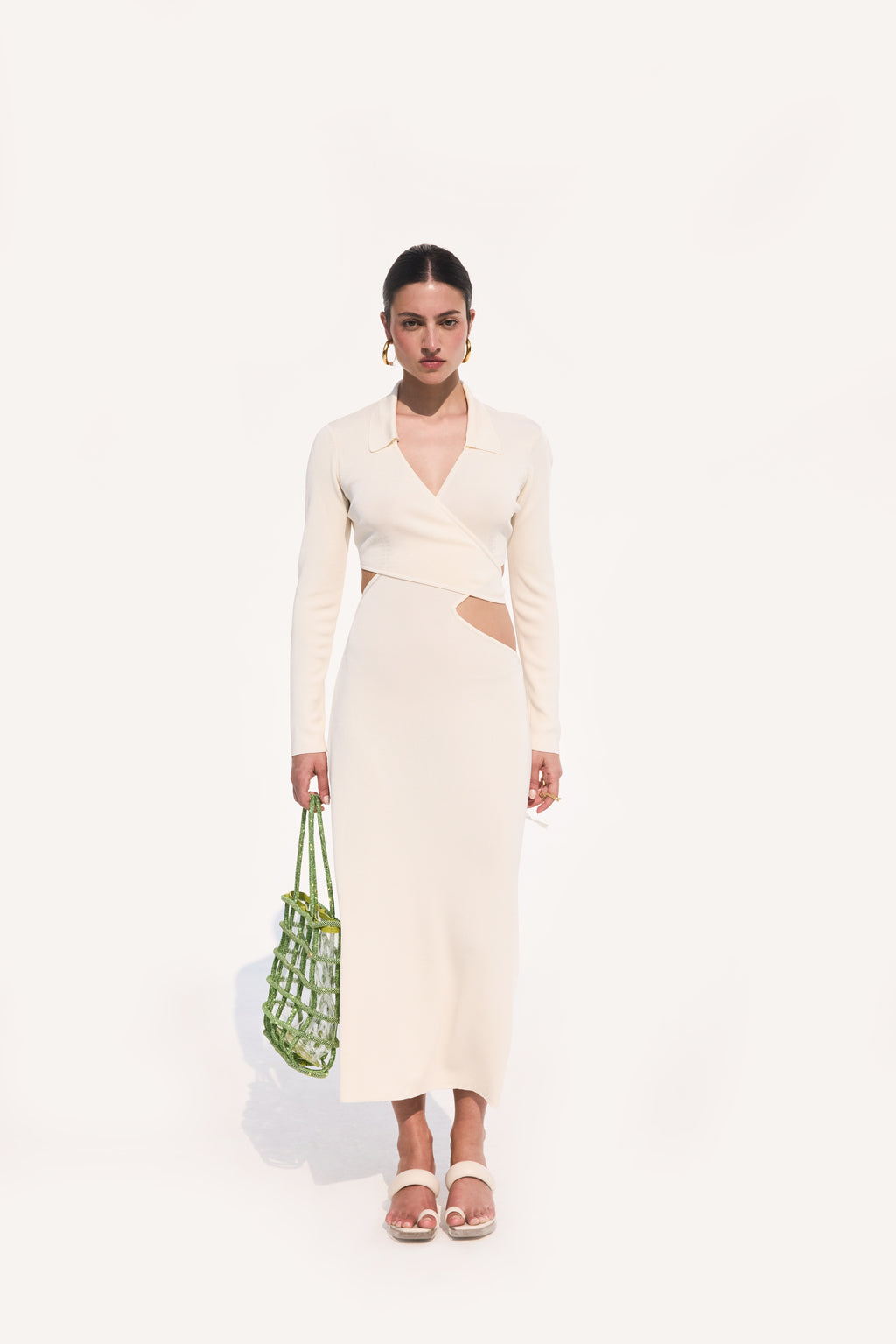 CRISTINA KNIT DRESS - OFF WHITE