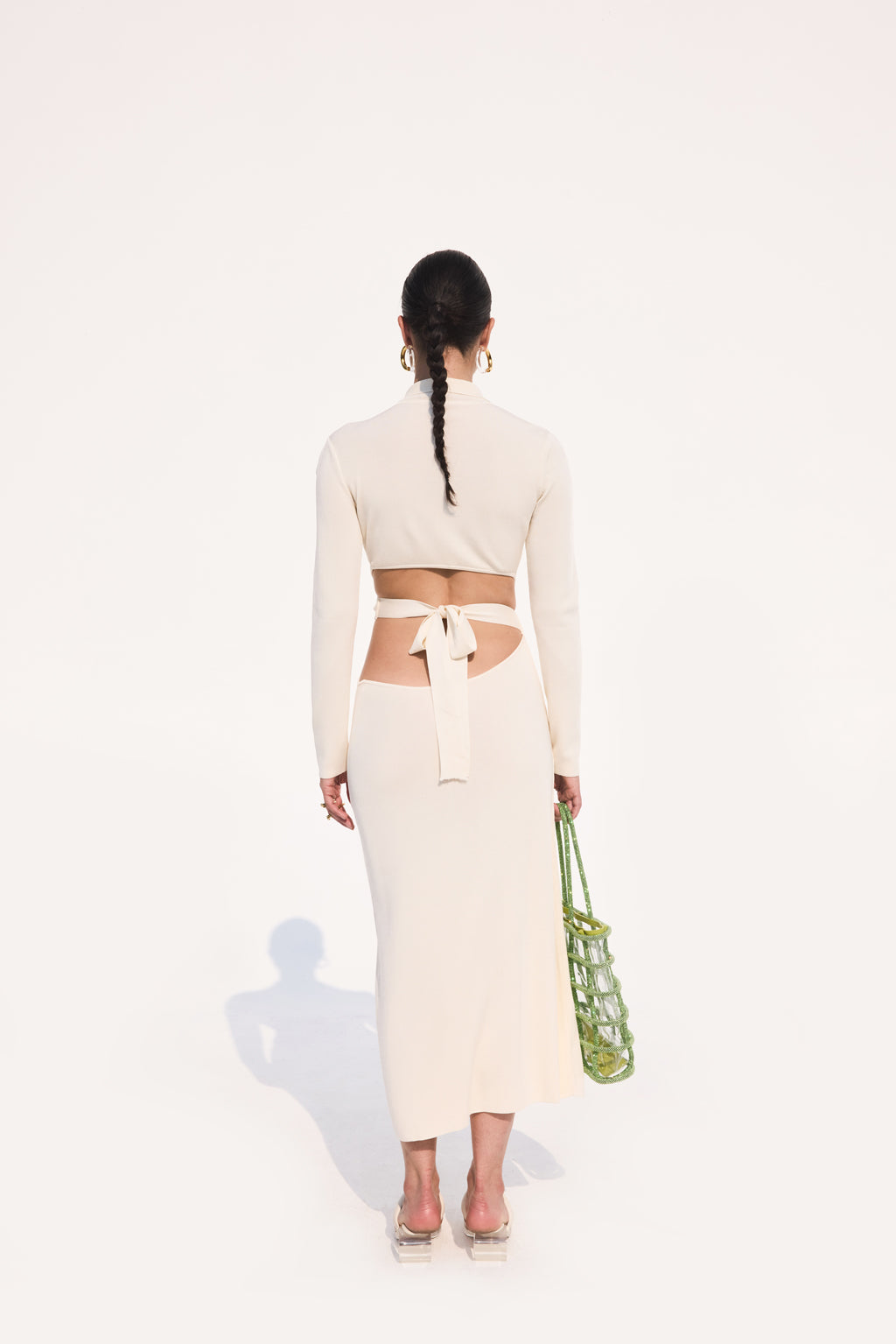 CRISTINA KNIT DRESS - OFF WHITE