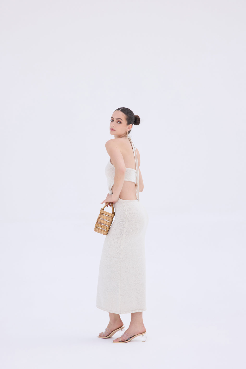 CAMERON KNIT DRESS - OFF WHITE
