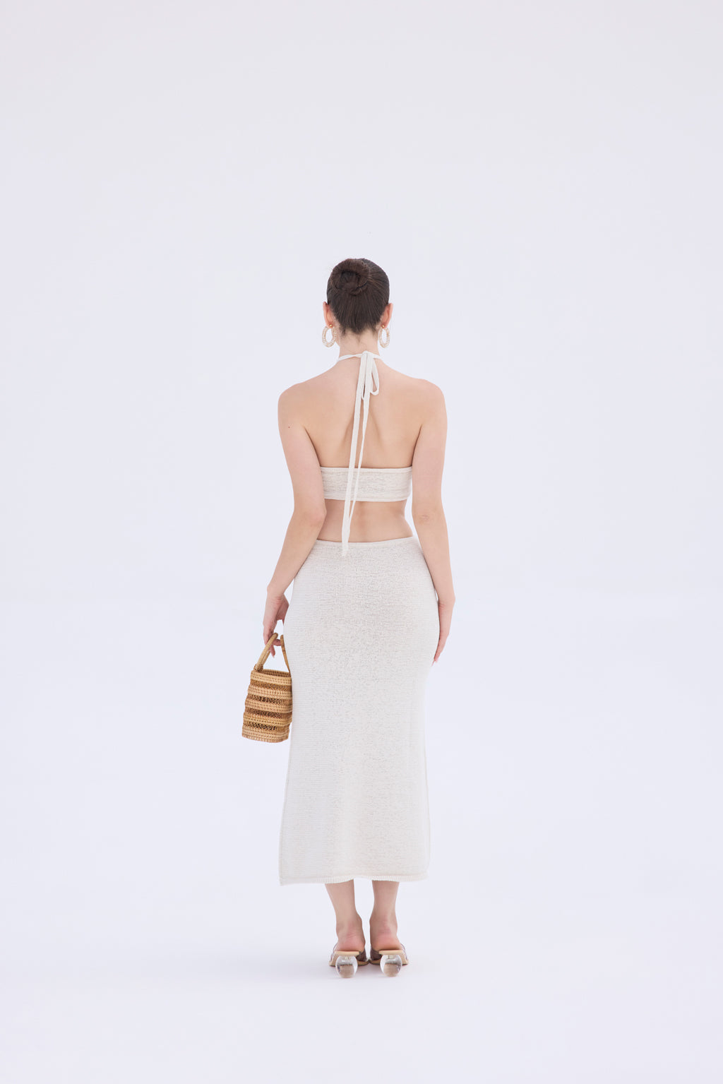 CAMERON KNIT DRESS - OFF WHITE