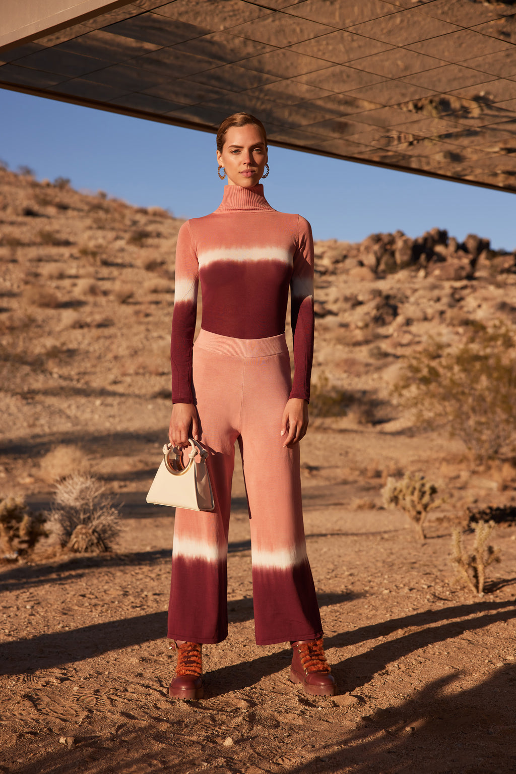 VIV KNIT PANT - JAIPUR ROUGE
